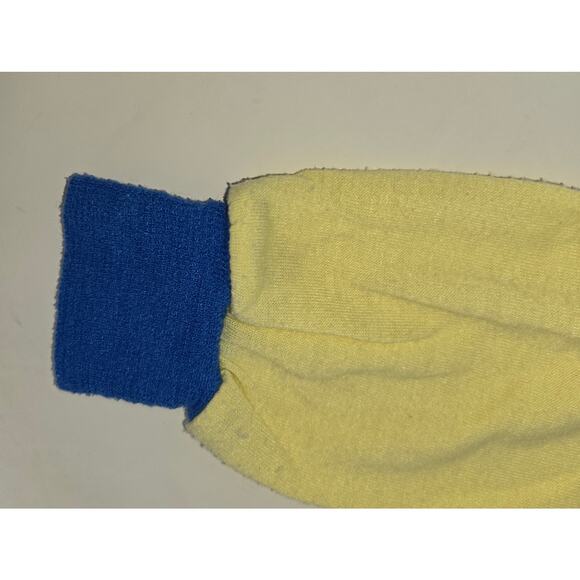 Care Bears Pajamas Set Long Sleeve Pant Size 4/5 Lightweight 1983 Yellow Blue - Picture 5 of 9